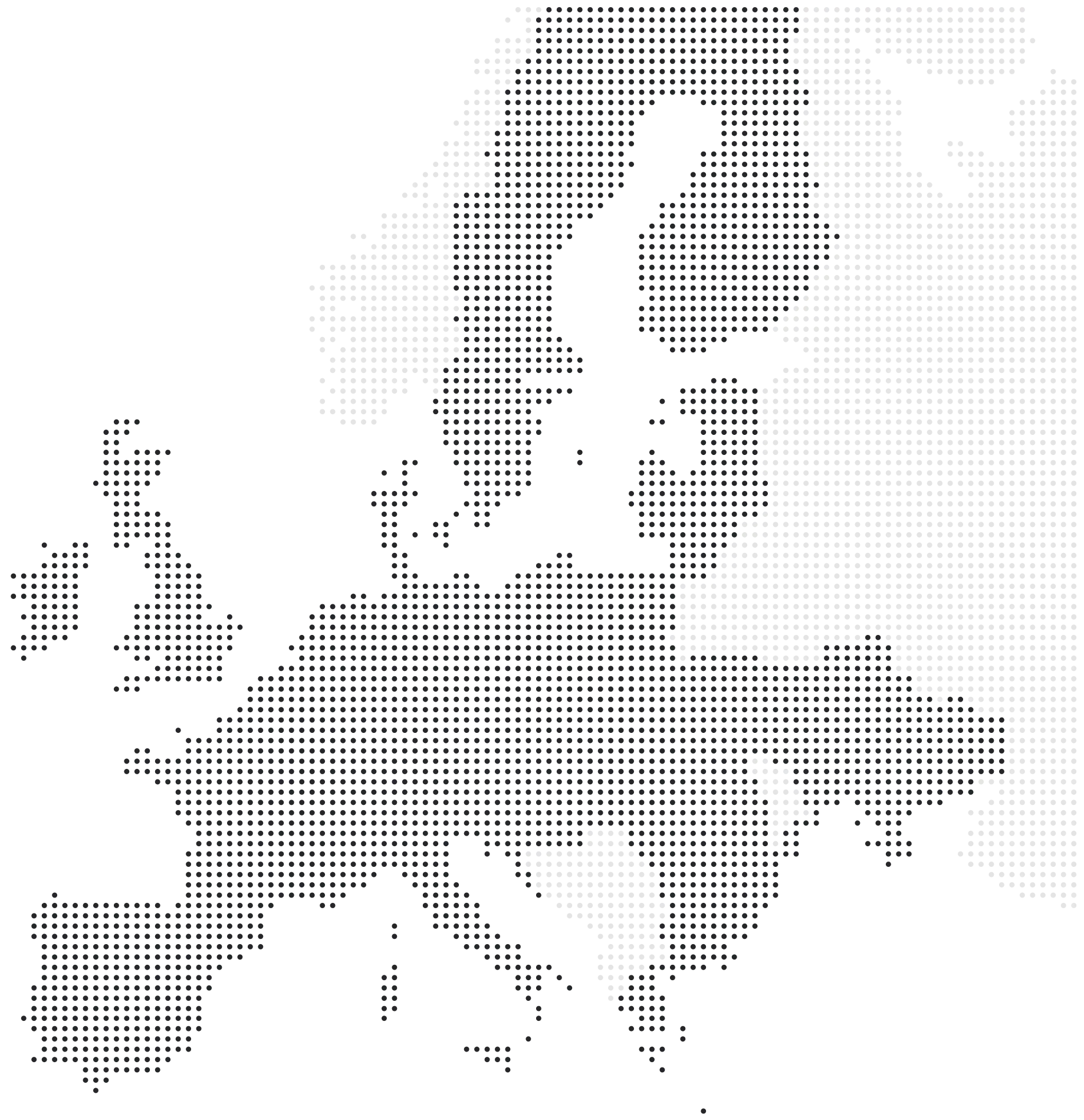 Mapa doručení po Evropě