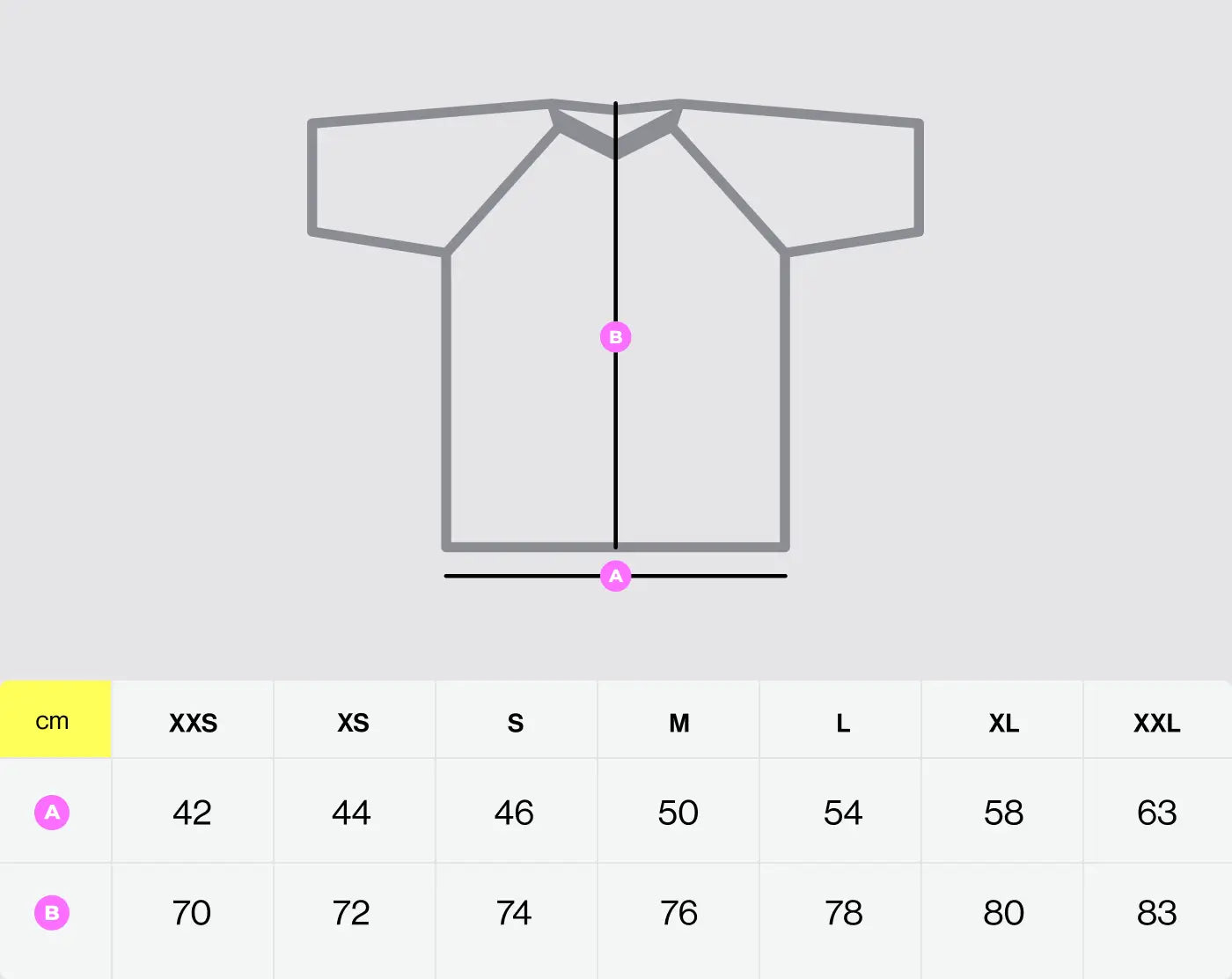 Size chart - Whitee
