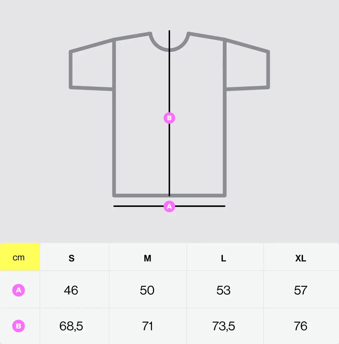 Size chart - Crutcher - T-shirt